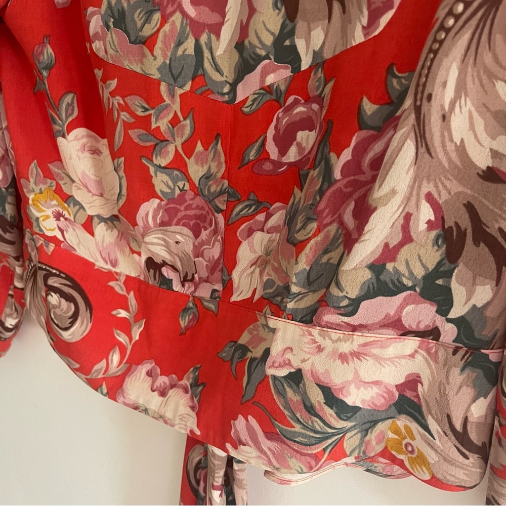 Rollas Delilah Floral Wrap Top In Rococo - Picture 7 of 10